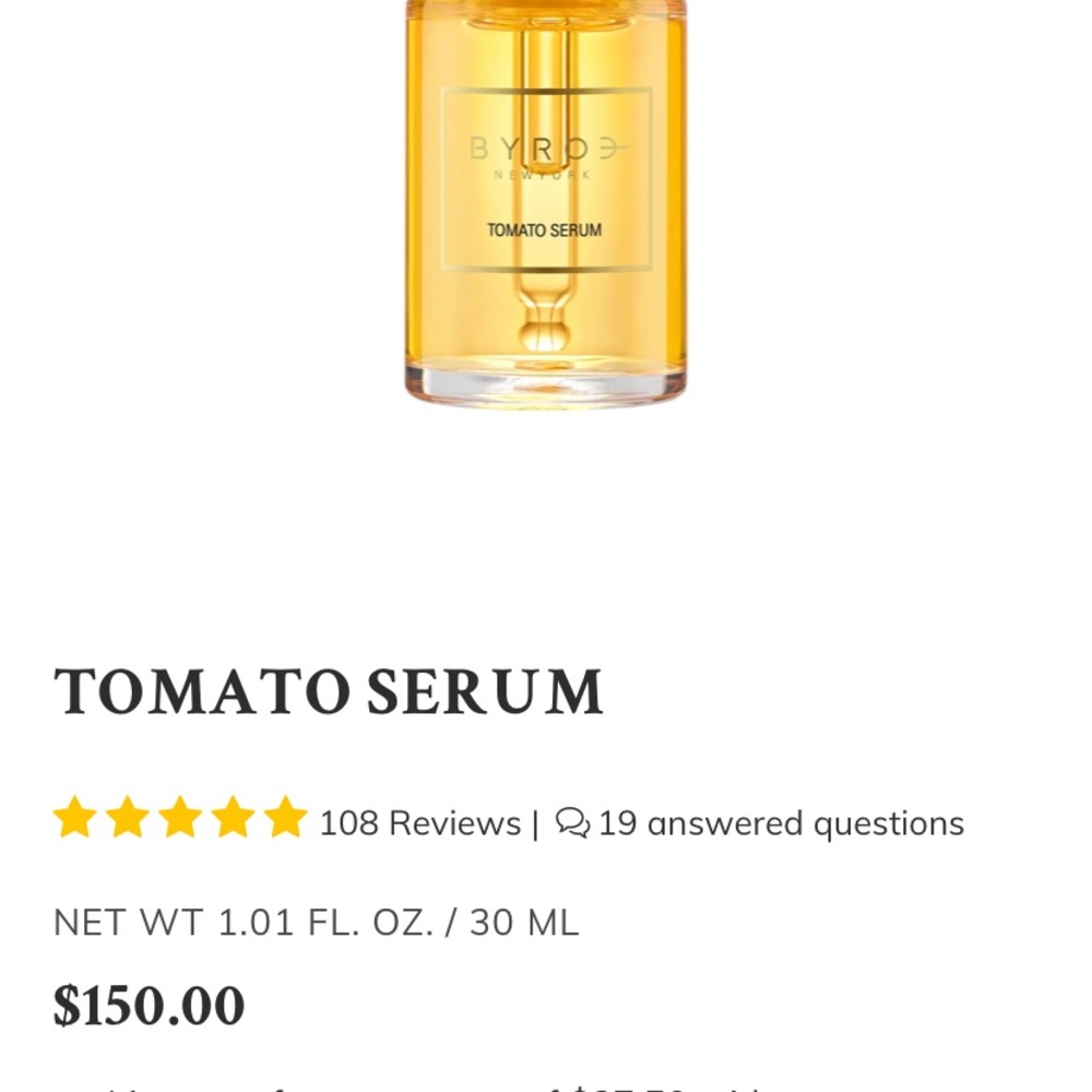 Byroe Tomato serum